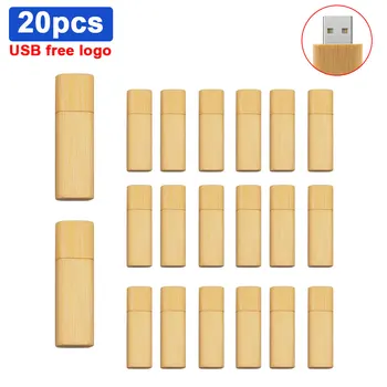 

20pcs/lot Customize Logo Wood Wedding Gift USB 2.0 Flash Drive 4GB 8GB 16GB 32GB Pendrive Mini Creative Pen Drive Memory U Stick