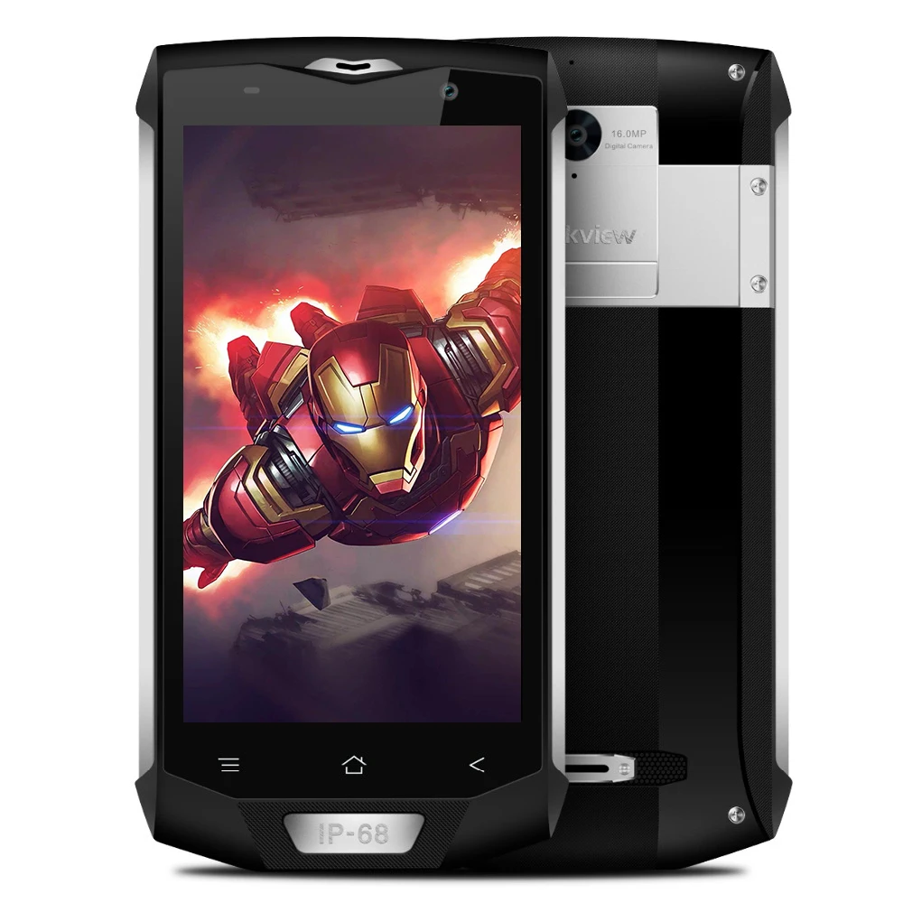 Blackview BV8000 Pro " IP68 водонепроницаемый прочный мобильный телефон 6 ГБ+ 64 ГБ Восьмиядерный отпечаток пальца 4G жесткий внешний смартфон - Цвет: silver