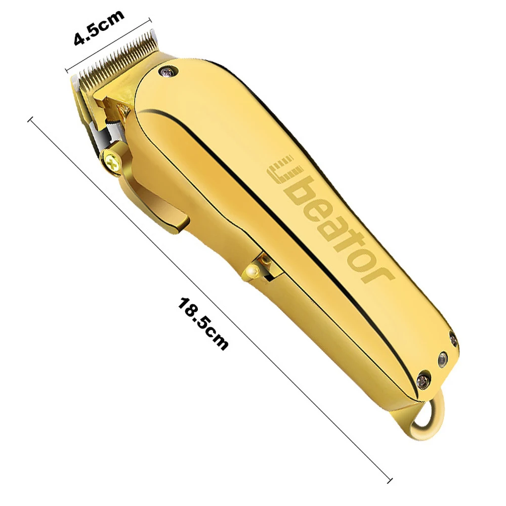 

Full Gold Retro Oil Head Electric Hair Clipper Mirror All Metal Body Hair Salon Barber Shop Special Engraving Hair Clipper Razor