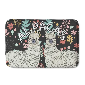 

Upetstory Cute Cartoon Alpaca Door Mat Outdoor/Indoor 3D Funny Kitchen Doormat for Floor Absorbent Carpet Entrance Bathroom