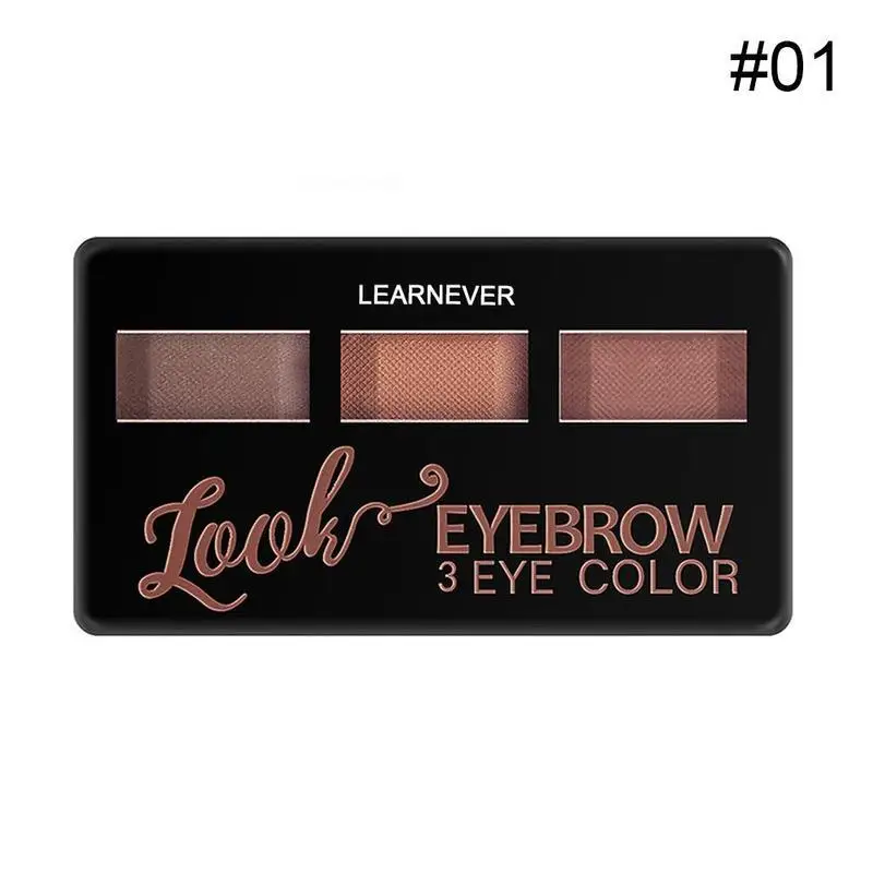 1Pc Eyebrow Powder Palette Cosmetic Brand Eye Brow Enhancer Professional Waterproof Makeup Eye Shadow With Brush Mirror Box - Цвет: A