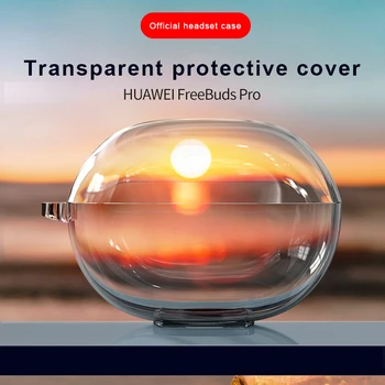 

Cover Case For Huawei Freebuds 3 Transparent TPU Cover Airbag Protective Cover Shookproof Bluetooth Earphone Case