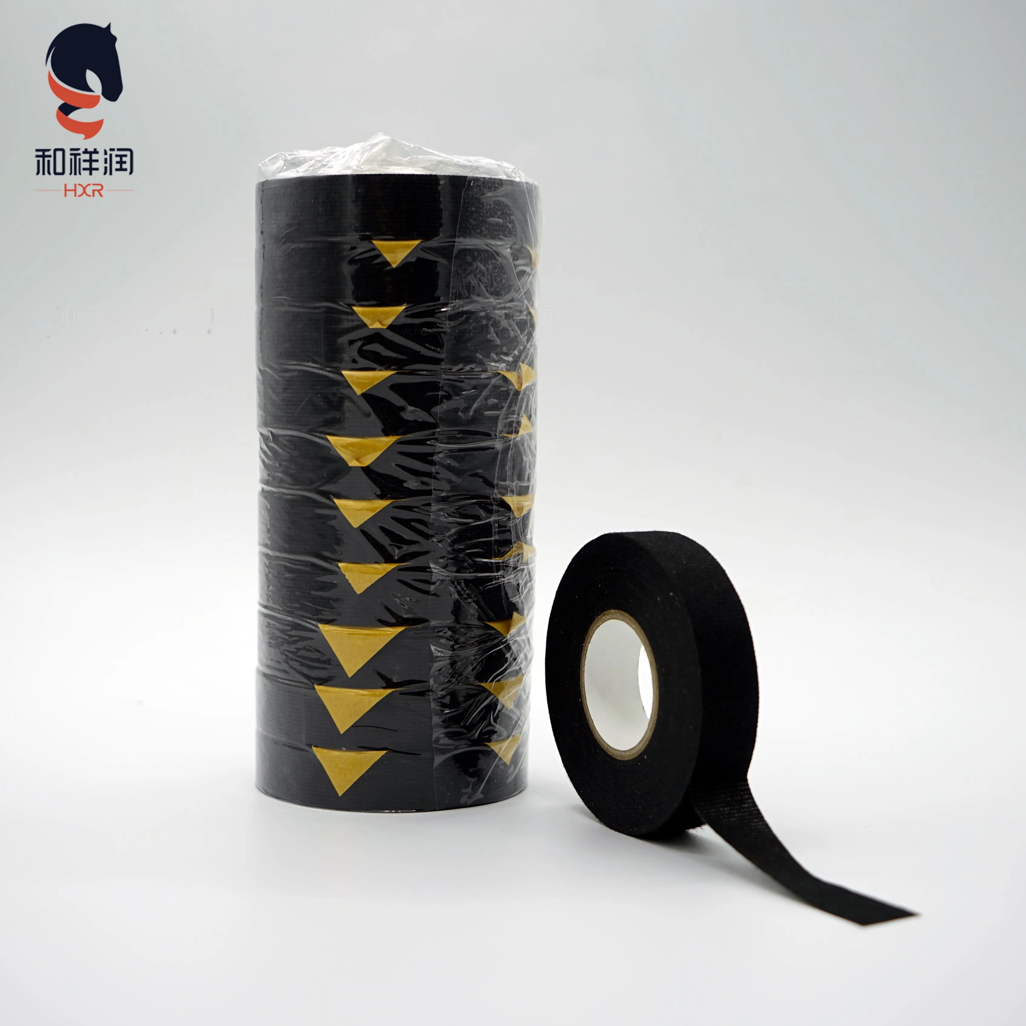 Black Automotive Polyester Fabric Pet Adhesive Cable Protection Wiring Harness Cloth Tape | Обустройство дома