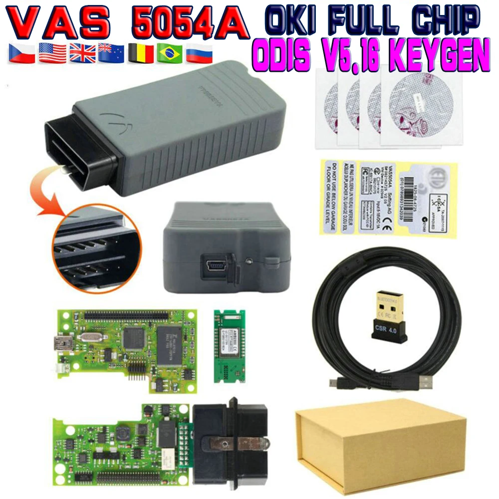 

Original 100% ODIS 5.1.6 Keygen VAS 5054A OKI Full Chip VAS 5054 Bluetooth VAS5054A for VAG OBD2 Car Diagnostic Tool