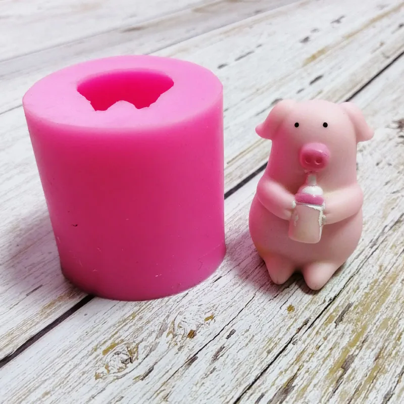 3D силиконовая форма для ежика выпечка бисквитов симпатичная свиньи ручная