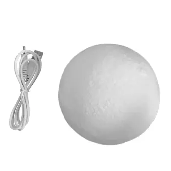 

3D Print Simulation Moon LED Nightlight Touch Control USB Charging Desk Lamp 8/10/12/13/15/18/20cm +/- Wood Stand Drop Shipping
