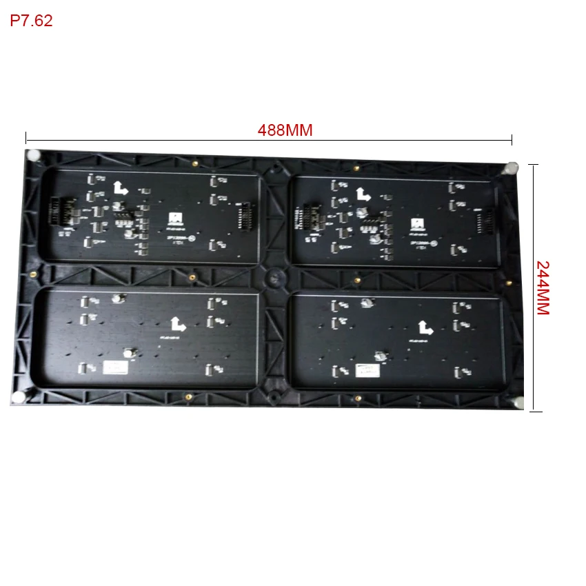 P7.62 светодиодный настенный видеоэкран высокой четкости светодиодный Светодиодный модуль 488x244 мм 64x32 пикселей, RGB светодиодный экран