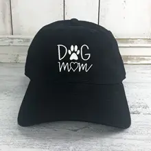 Собака Мама логотип папа шляпа бейсбольная Кепка с принтом Собака Любовник собака Лапа