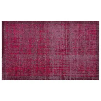 

Handmade Fuchsia Vintage Overdyed Turkish Area Rug 148x237 Cm-4'10''X7'9''