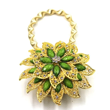 

1PCS Jade Decorative Curtain Buckle Magnet Curtain Tieback Spring Steel Wire Room Accessories Clip Flower Magnetic Window Holder