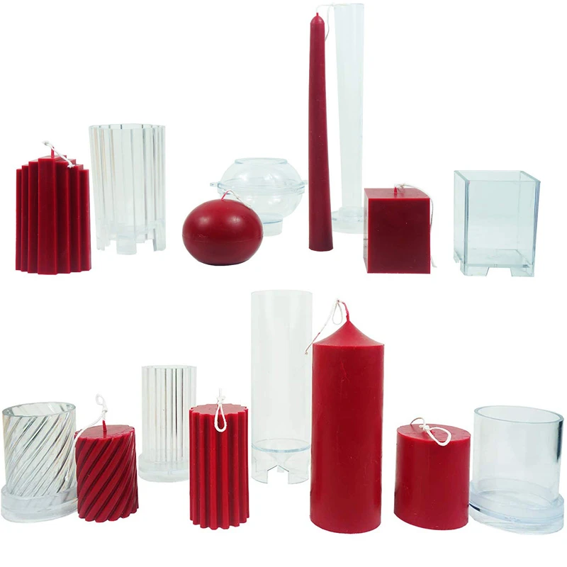 1 Pc Heart Candle Molds isilky Candle Molds Clear Plastic Candle Making Toolfor Candles Making DIY