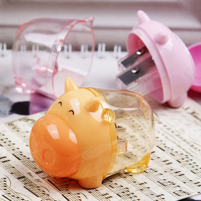 

South Korea stationery hot sale cartoon pig kindergarten pupils creative prize pencil sharpener Stationery office
