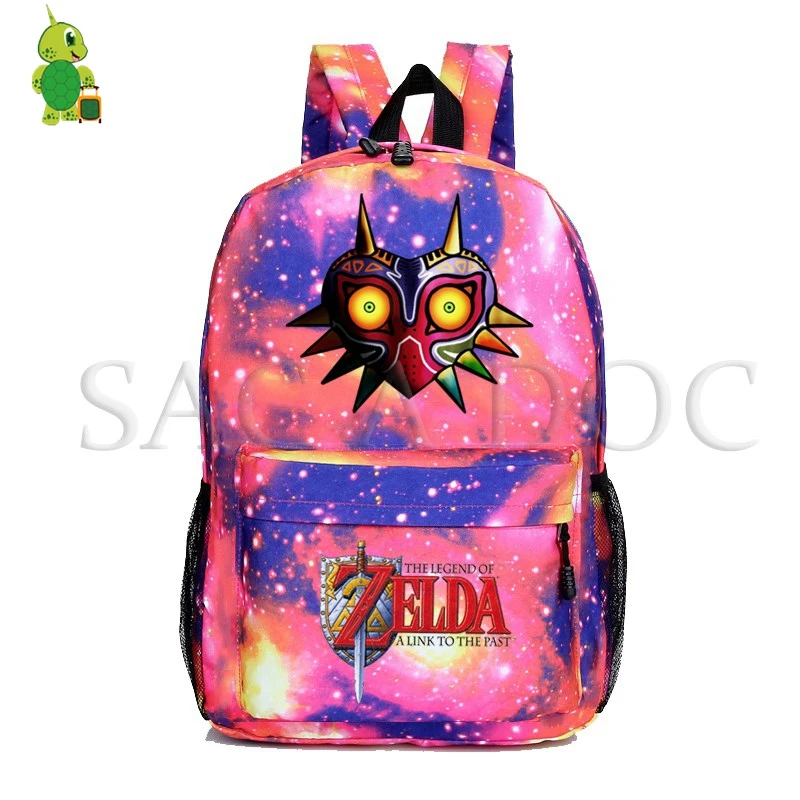 Легенда о Зельде игровой рюкзак для Galaxy Link Majora's Mask школьные сумки для подростков девочек мальчиков путешествия рюкзак Детский рюкзак для книг - Цвет: 8