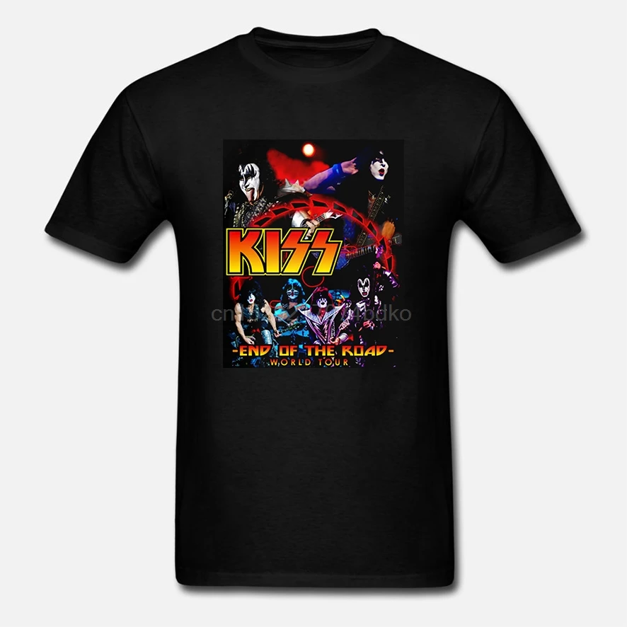 Редкие товары KISS band футболка конец дороги прощание Tour3 2019 T-SHIR S-2XL (3) | Мужская