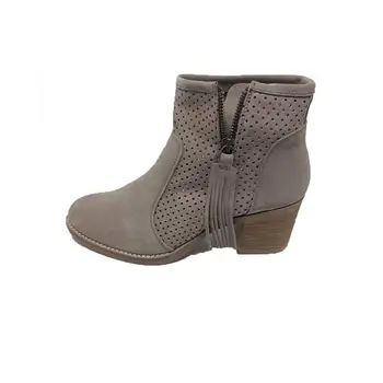 

Booty Women/Aback/Spring/Summer/Split Leather/Heels 6 cm/Zipper/ color Nickel