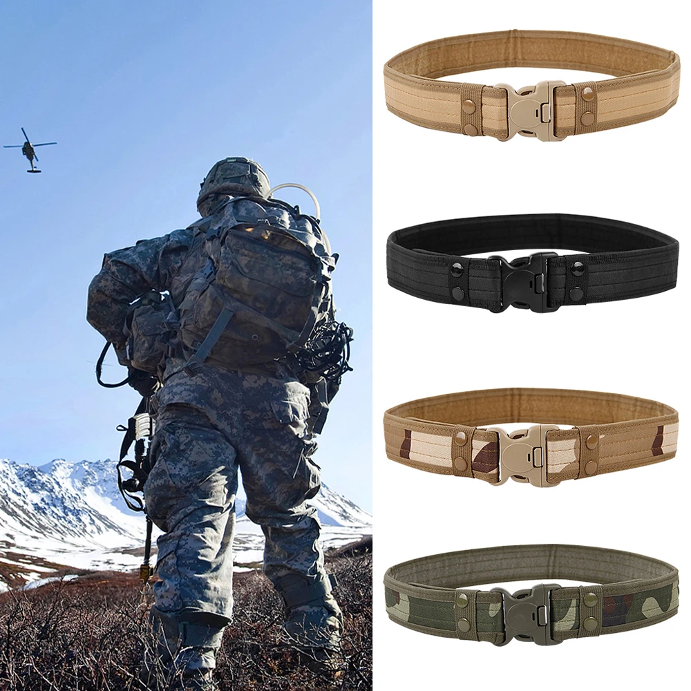 Nylon Camouflage Tactical Belt Quick Release Tactical Belt Tactical