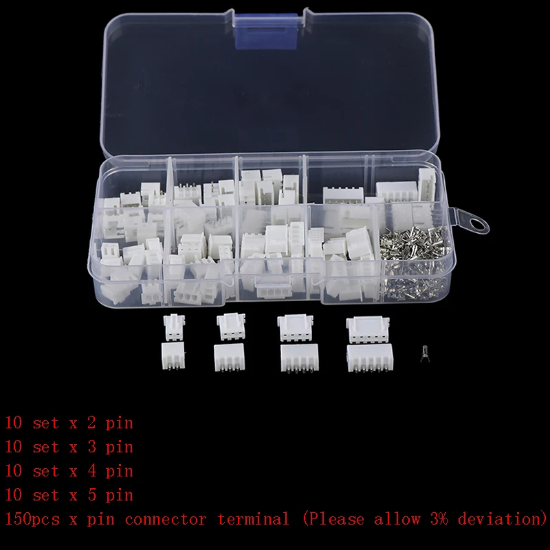 Новый комплект горячего JST-XH 2/3/4/5 pin XH2.54 ММ Клеммная колодка PCB заголовок провода
