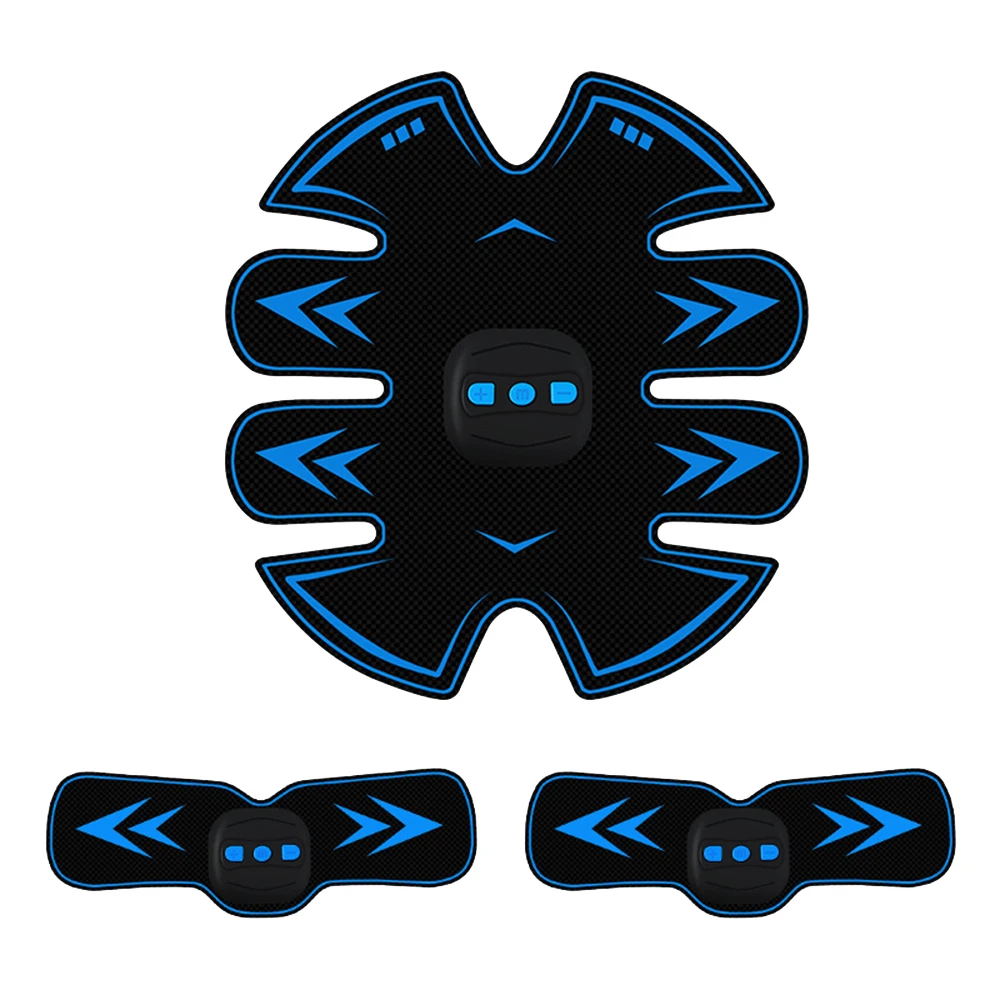 Smart EMS Massage Abdominal Muscle Stimulator Trainer Exercise Vibration Press Slimming Fat Burning Gym Equipment USB Charged