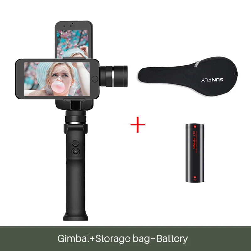 Funsnap Capture 3 оси ручной смартфон Gimbal Gopro стабилизатор для iPhone Xs Max XR Piexl Gopro 7 6 5 Y EKEN H9 - Цвет: Gimbal