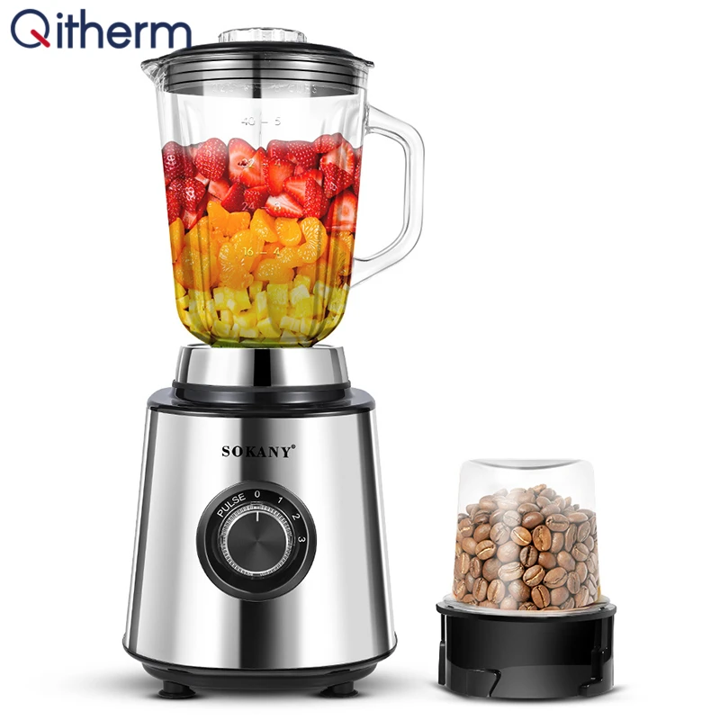 2 In 1 Multifunctional Electric Blender 600w Smoothie Maker Mixer