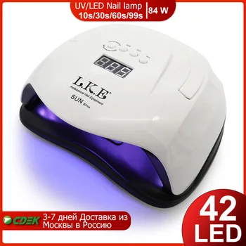 

LKE 84W SUNX Plus UV LED Lamp Nails Dryer With 42 LED Beads Drying Lamp Curing Gel Varnish Nail Lamp For Nail Salon