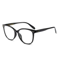 Модные Женские оправы для очков, женские большие оправы для очков, круглые оптические очки, прозрачные линзы, очки для близорукости