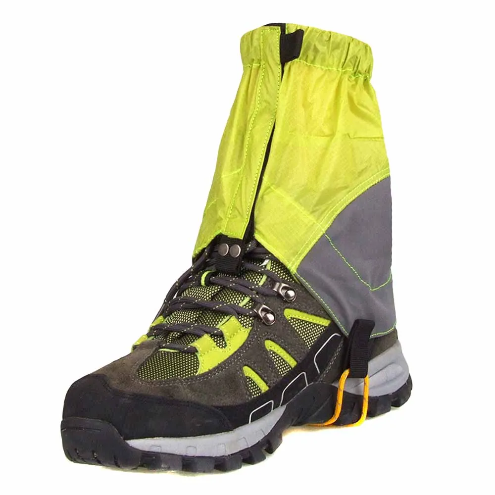 

Outdoor Silicon Coated Nylon Waterproof Ultralight Gaiters Leg Protection Guard Hiking Climbing Trekking