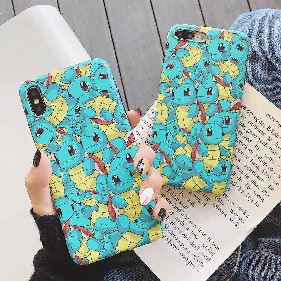 

New Cartoon Animals Jenny Turtle Case For Iphone X 11 Pro Xs Max Xr 8 7 Plus Soft Silicone Phone Cover Luxury Couple Fundas Capa
