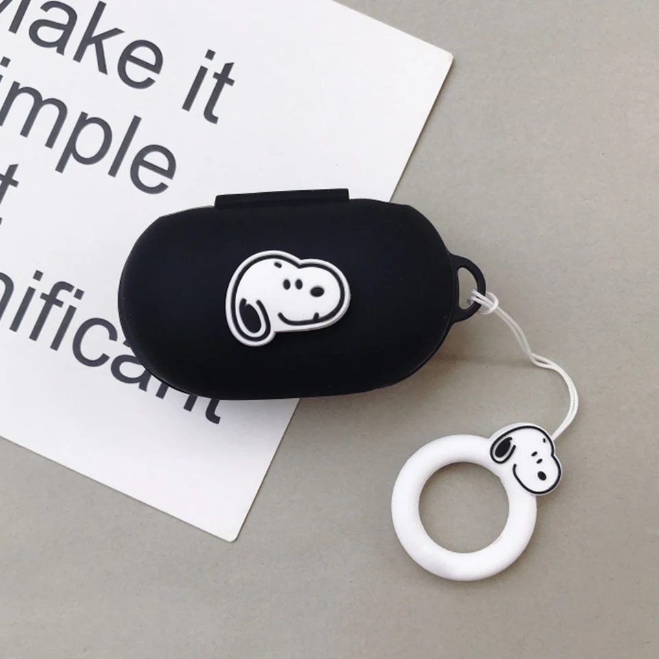 Силиконовый чехол с милой собачкой для samsung Galaxy Buds чехол для зарядки Bluetooth наушники беспроводные наушники кольцо на палец