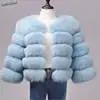 Winter Jacket Women Big Fluffy Artificial Fur Coat Fake Raccoon Fur Thick Warm Outerwear Streetwear No Removable Vesto ► Photo 3/6