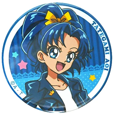 Pin bros pin lencana logam Precure Cure Whip Custard Gelato