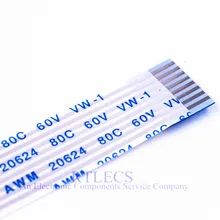5 шт. FPC плоский гибкий кабель FFC Перемычка шаг 1,25 мм расстояние 8 Pin тот же контакт сторона Изотропия тип A 200 мм олово покрытием