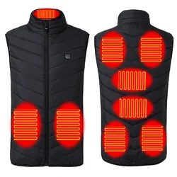 Smart Heated Vest Heating Jacket Warm Removable Charger Polyester Electric Body Warmer Windproof Coats