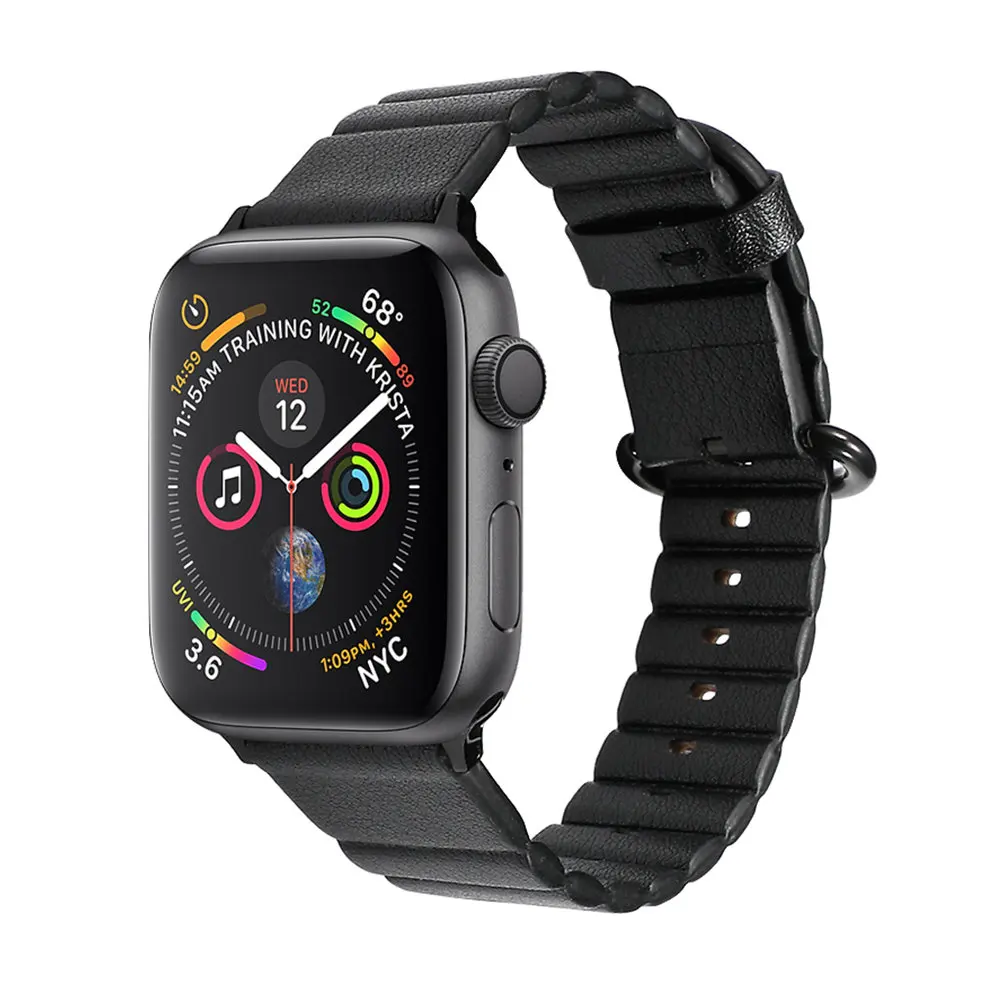 Кожаный ремешок для часов apple watch 44 мм 40 мм iwatch 42 мм 38 мм correa apple watch 5 4 3 2 Браслет ремешок для часов 42