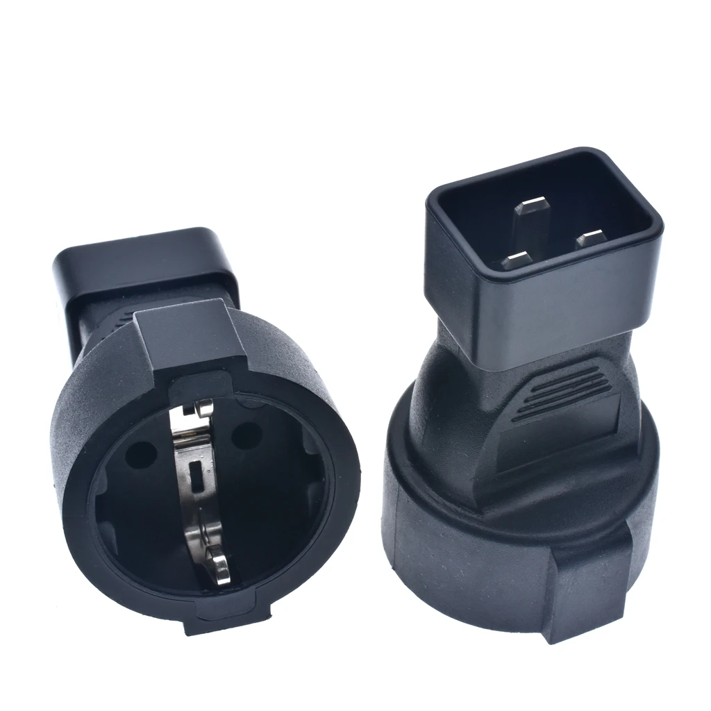 Штекер IEC320 C20 к разъему Schuko CEE7/7 16 А 250 В|Соединители| |