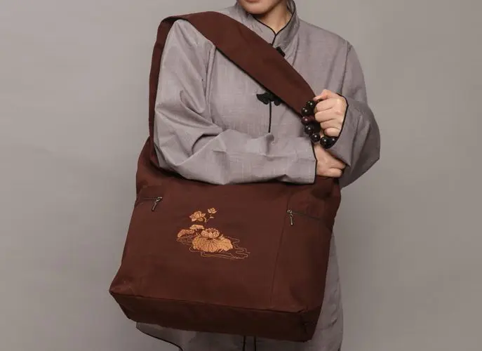 

top quality canvas shaolin monks kung fu bag Buddha zen Lay meditation bags buddhism monk package