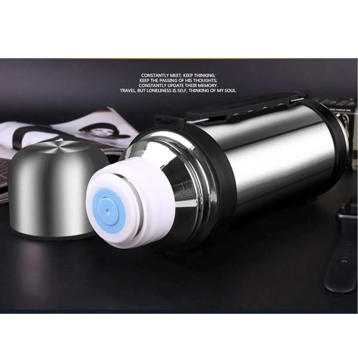 1100ML Hot Sale Double Wall Thermoses Bottle Stainless Steel Vacuum Outdoor Large Capacity Portable Travel Thermoses Flasks