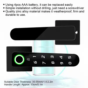 

Intelligent Semiconductor Electronic Fingerprint Password Door Lock Anti-theft Home Security Smart Fingerprint Door Lock