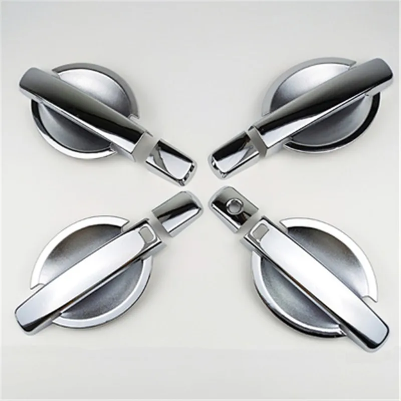 

ABS Chrome Door handle Protective covering Cover Trim Car styling For Nissan Navara D40 Frontier 2005-2015 (8pc)