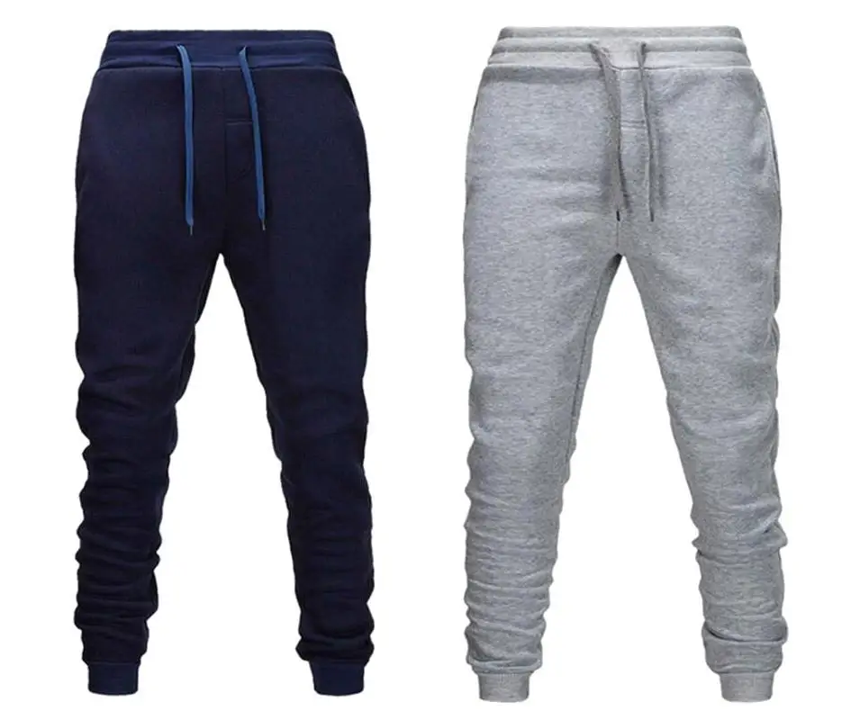 pantalones de marca para hombres, casuales, deportivosdivertido, Jogger gris, algodn elstico, entrenamiento de fitness