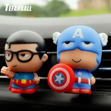 Автомобильный Освежитель, автомобильный парфюм, зажим для Мстителей, Марвел, цифры супергерои, авто вентиляционные отверстия, Ароматический диффузор, автомобильные аксессуары