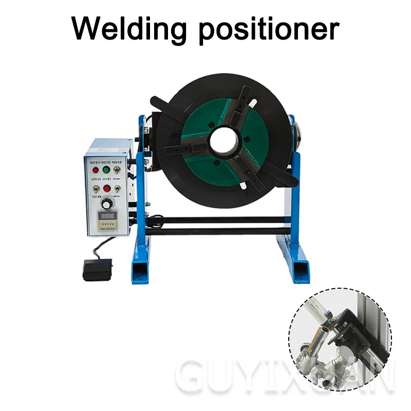 US $741.76 Automatic Welding Positioner Chuck Automatic Rotary Table ThreeJaw Fixation Ring Seam Welding Turntable Welding Machine