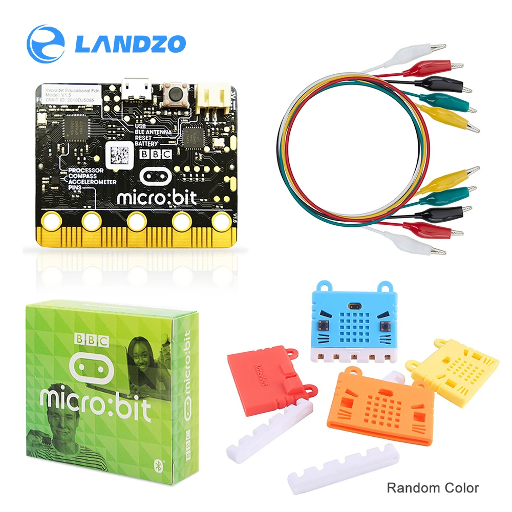 Official BBC Micro:bit Project Starter Kit Include Micro:bit Board and Microbit Board case with Alligator Clips photo