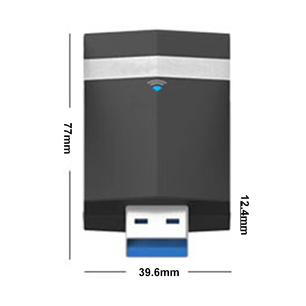 1200 Мбит/с USB адаптер сетевой двухдиапазонный конвертер USB 3,0 Портативный Wifi ключ для ноутбука ПК беспроводной LAN мини 5,8 ГГц приемник
