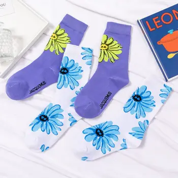 

Happy Socks Women Japanese Korean Style Cartoon Flower Cute Socks Women Fashion Casual Streetwear Harajuku Kawaii Socks Kawaii