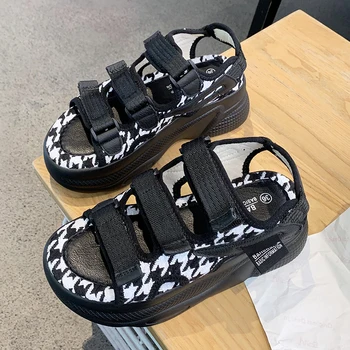 

Sexy Open-toed Women Sport Sandals Wedge Hollow Out Women Sandals Outdoor Cool Platform Shoes Women Beach Summer Shoes 2020 New