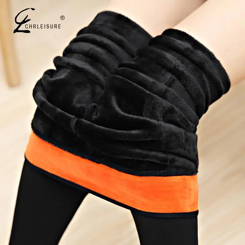 

Thickened Gold Velvet Large Size Pencil Pants Female Winter Warm Stretch Slim Pants High Waist Trousers