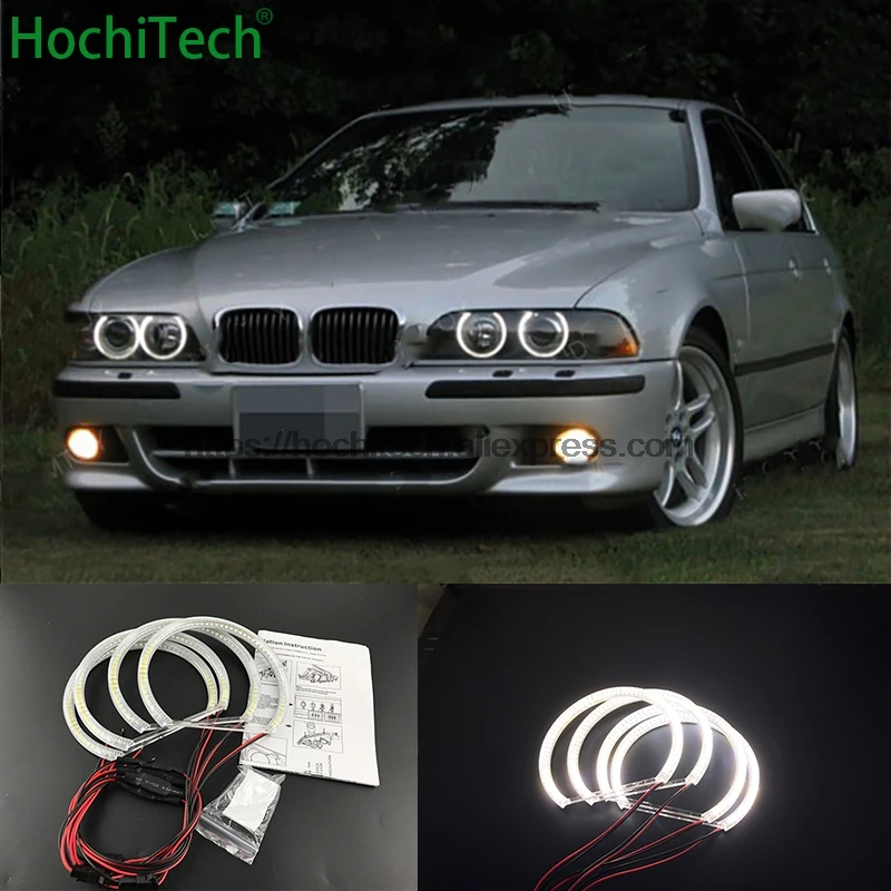HochiTech для BMW 7 серии E38 1994-2001 автомобиль стиль белый 6000K фара с подсветкой на флуоресцентных лампах с холодным катодом Halo angel eyes Kit angel eyes light