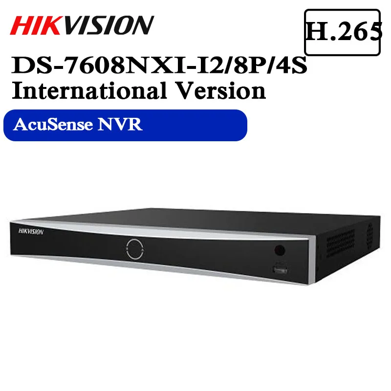 

Free shipping Pre-sale DS-7608NXI-I2/8P/4S 8CH 8POE AcuSense NVR False alarm filtering for up to 4ch behavior detection no stock