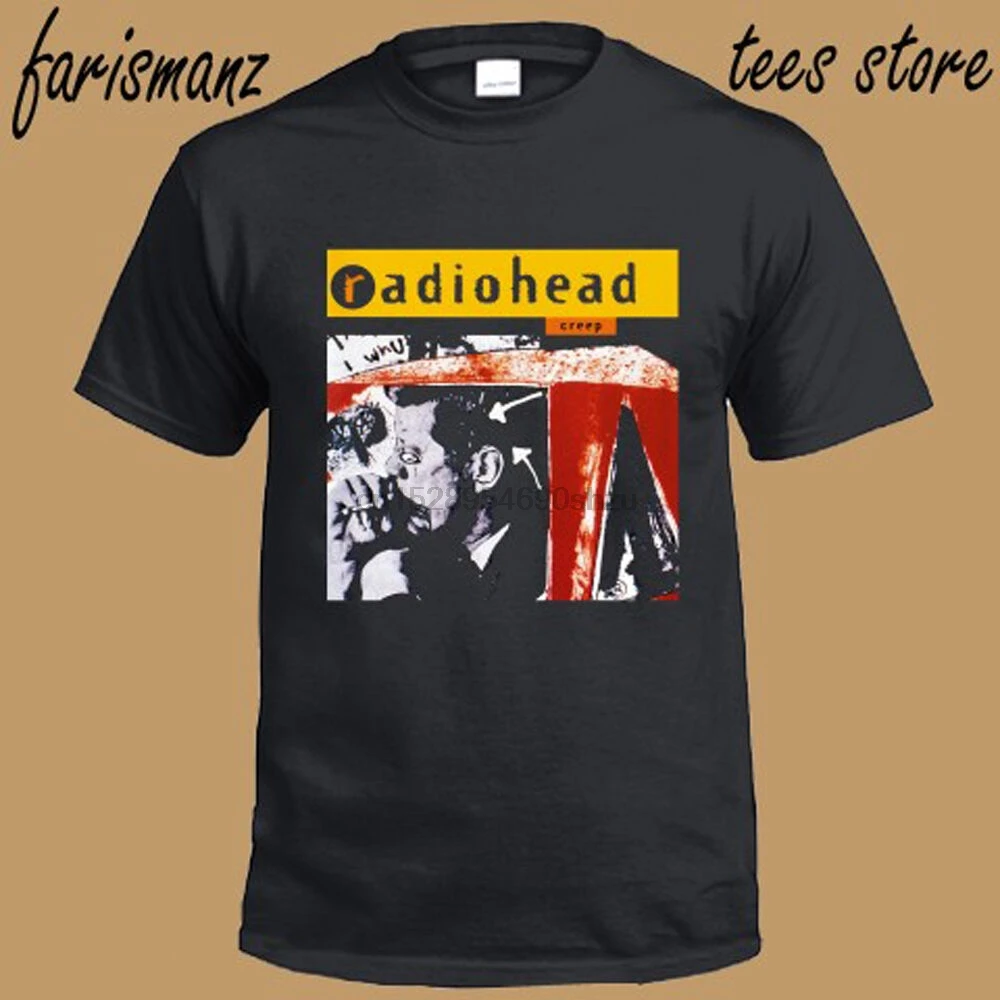 New Radiohead Creep Rock Band Legend Logo Mens Black T-Shirt Size S to 3XL |